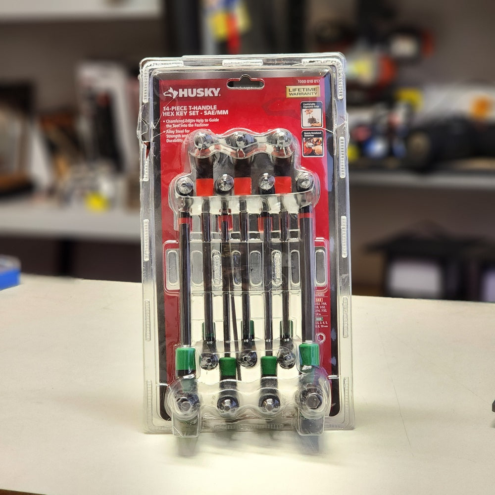 14-Piece T-Handle SAE & MM Hex Key Set (HTHKSM14PCN) 14-Piece T-Handle SAE & MM Hex Key Set (HTHKSM14PCN)